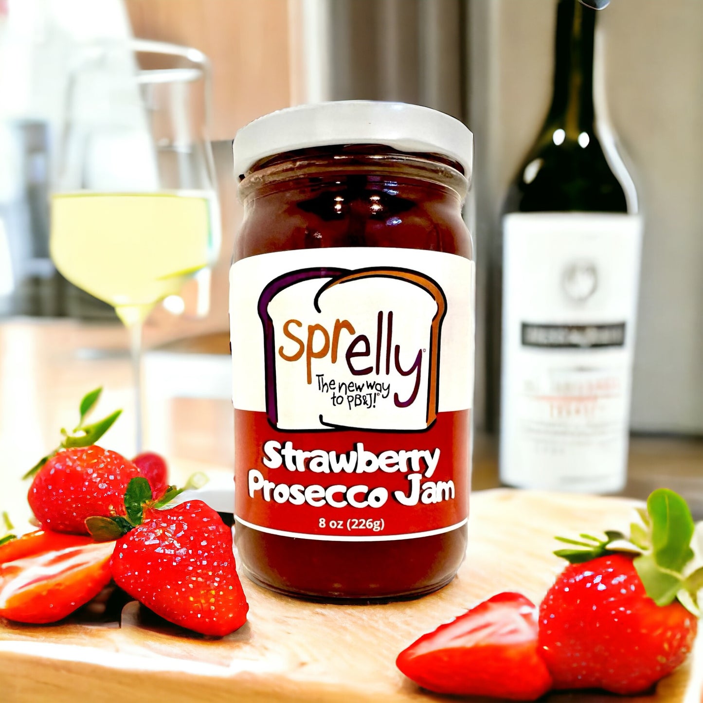 Strawberry Prosecco Jam