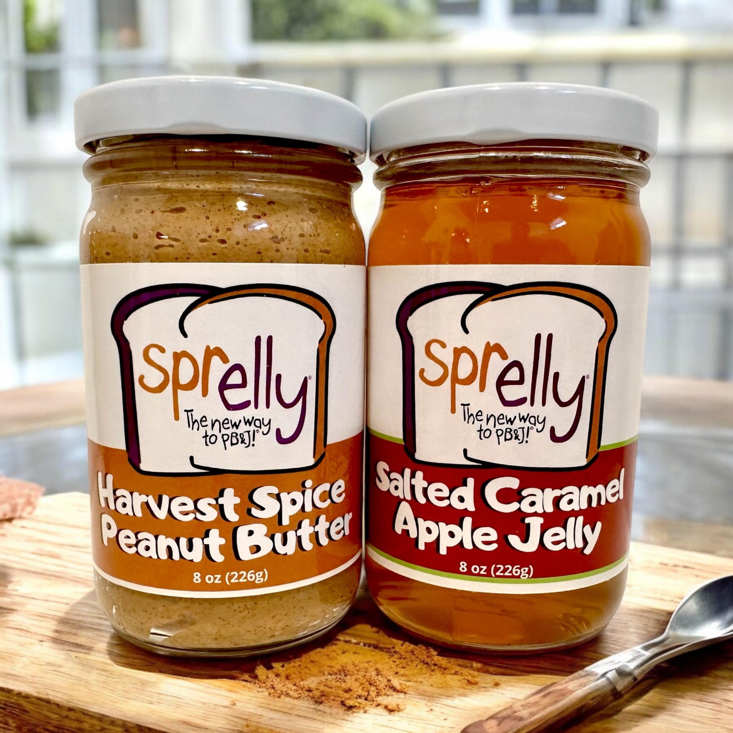 Harvest Spice Peanut Butter and Salted Caramel Apple Jelly