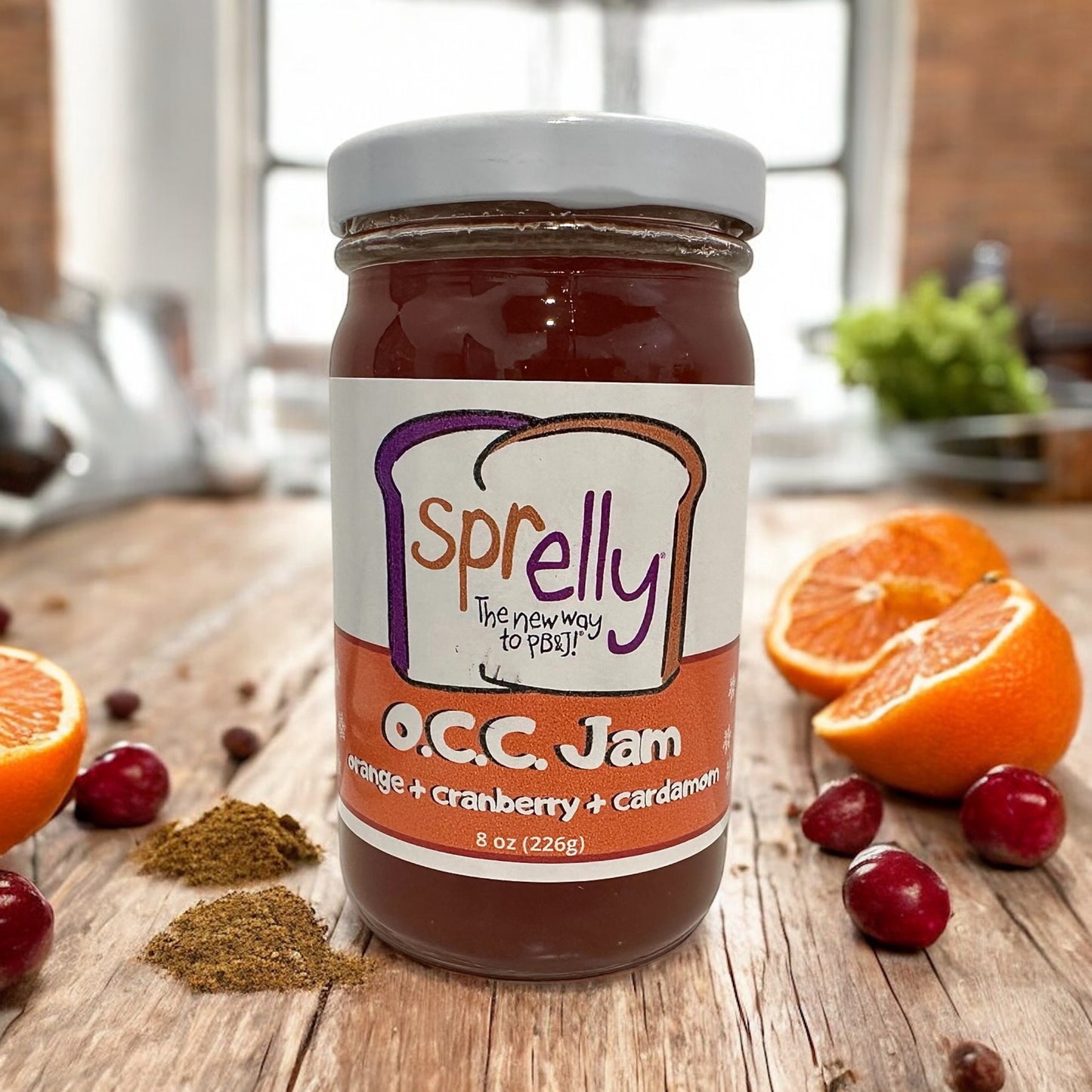 Orange Cranberry Cardamom Jam